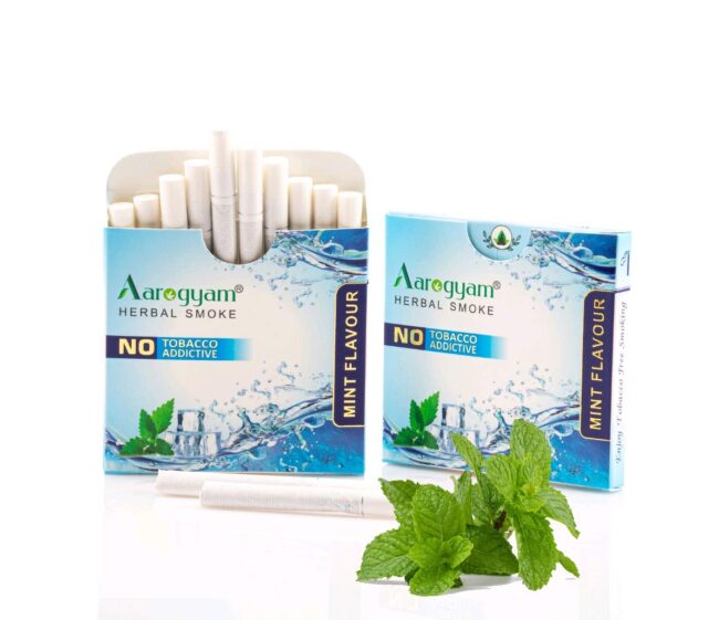 Aarogyam Herbals Tobacco and Nicotine Free Cigarette for Relieve Stress