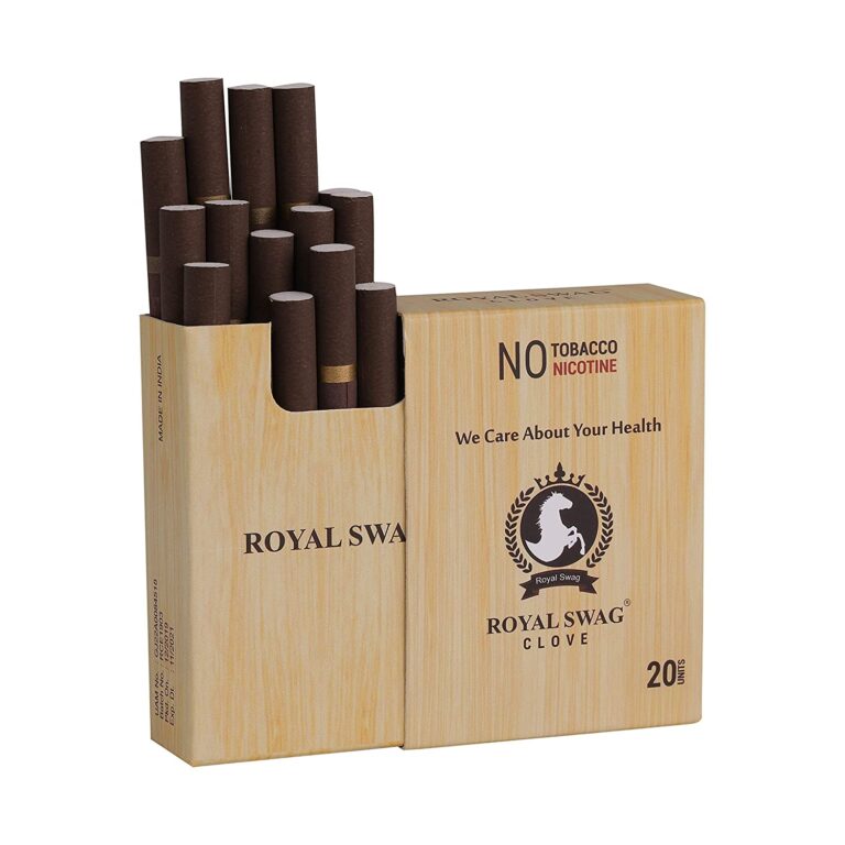 Royal Swag Ayurvedic Cigarette 20unit Pack Clove Flavour Nicotine Free