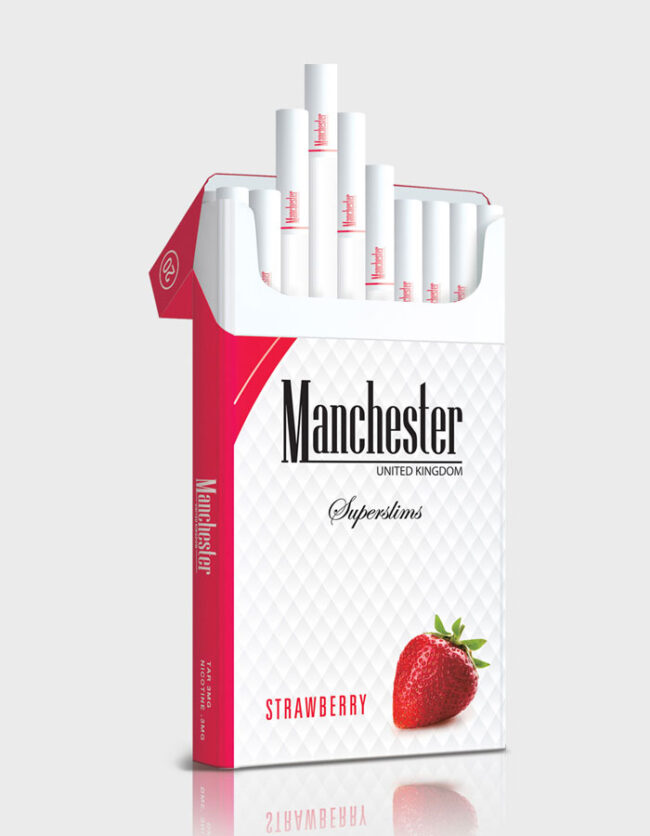 Manchester Superslims Strawberry Cheap Carton Cigarettes